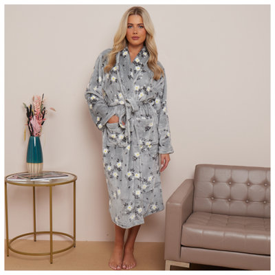 Charlotte Gender Neutral Mid-Calf Bathrobe with Pockets