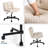 Large Size Armless Home Office Desk Chair Vanity Chai-1119150752