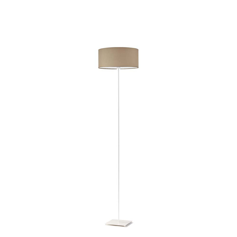 Ayania 150cm Traditional Floor Lamp, White, Beige
