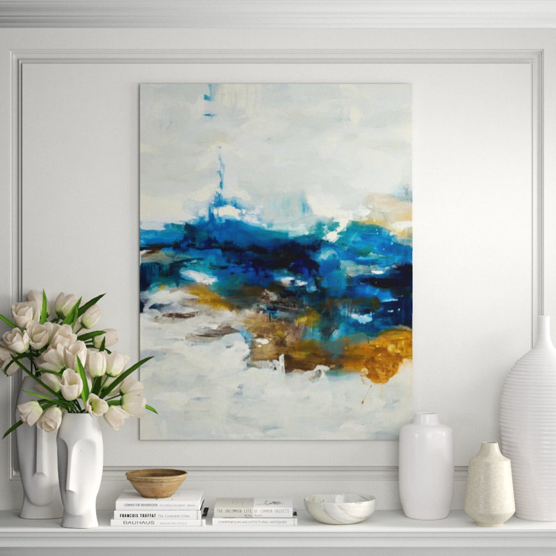 Far Ocean Painting by Samuel Kane, Outdoor, 71" H x 54" W x 1.5" D