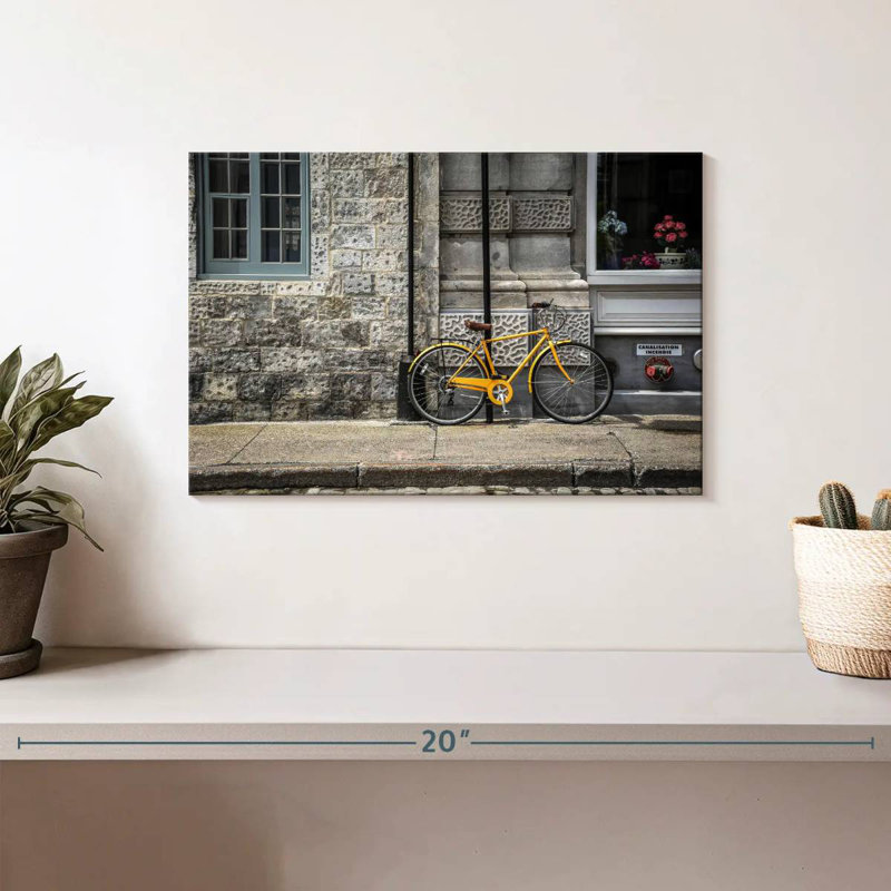 Vélo jaune Mehar Montréal, H 8 po x l 12 po