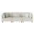 Seemab 3 - Piece Upholstered Sea Salt Gray Corduroy Modular Sectional with Pillow Back and Solid Wood Legs-1812645047