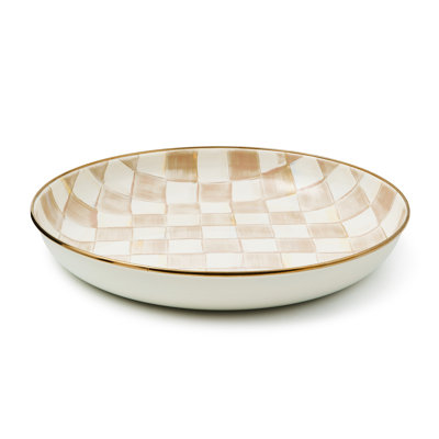 Mocha Check Abundant Bowl