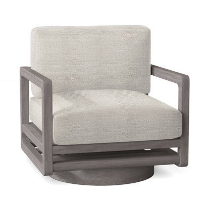 Tanah Teak Swivel Patio Chair with Cushions