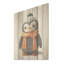 Jouet pingouin ludique - Art sur bois de pin naturel-2101545999
