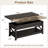 Coffee Table Lift Top, Multi-Function Convertible Coffee Table With Storage And Hidden Compartment, Coffee Table Converts To Dining Table For Living Room, 40-521941933