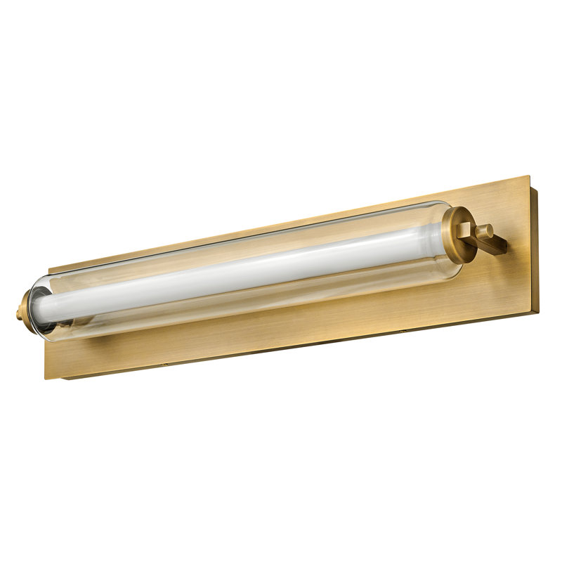 Lucien Dimmable LED Bath Bar, Lacquered Brass