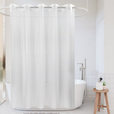 No Hook PEVA Shower Curtain Liner