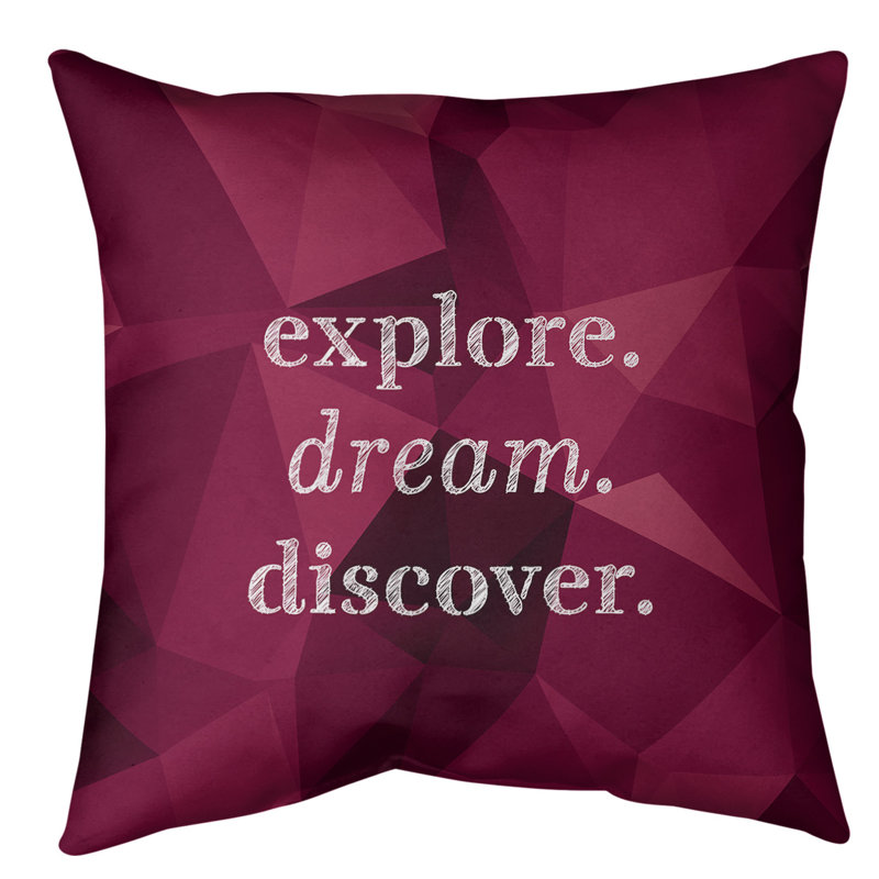 Coussin de sol, 40 po x 40 po, Pourpre / Pourpre foncé