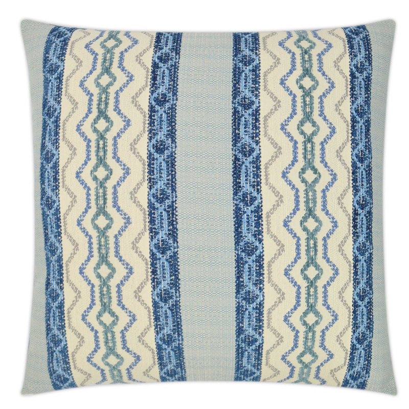 Chandler Geometric Throw Pillow, Waterfall