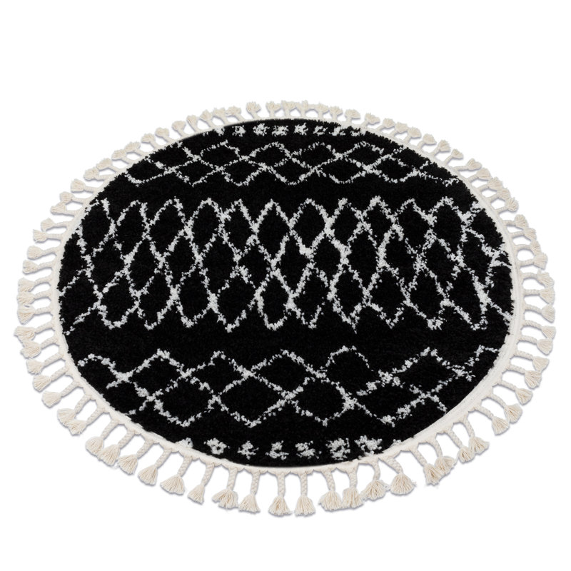 Round Willette Geometric Area Rug, Round 160cm