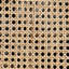 Ensemble de 2 chaises de salle à manger en rotin noir 15,5 x 20,5 x 35,5 po