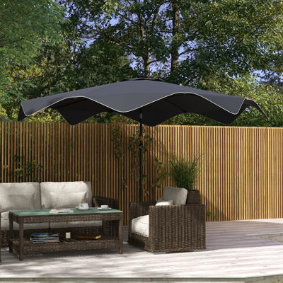 Parasol de marché inclinable 115 po Sharenna