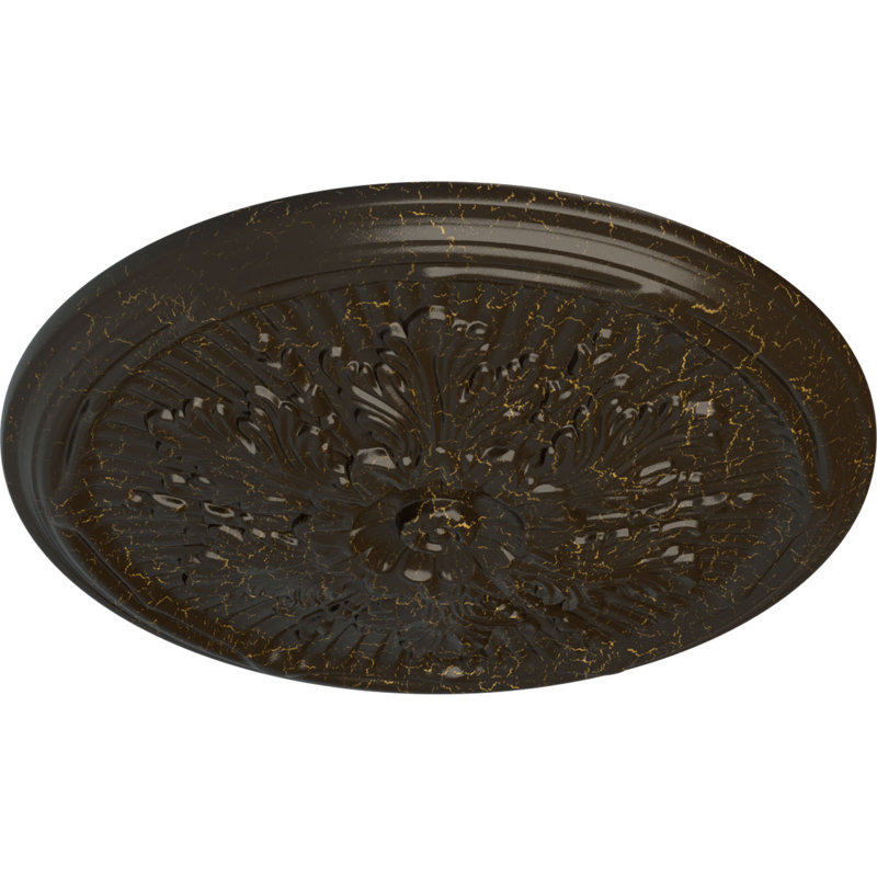 Médaillon de plafond Luton de 21 po x P 2 po (convient aux auvents jusqu'à 3 1/2 po), Craquelure pierre de foyer