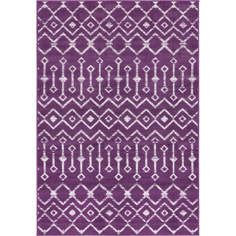 Tapis contemporain Aemtenan couleur colombe, Rectangle 4 pi x 6 pi