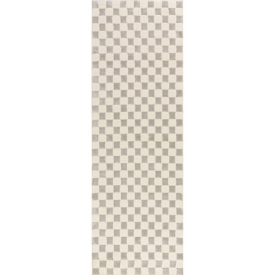 Alaiya Checkered Machine Washable Area Rug