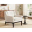 Chaise d'appoint moderne avec accoudoirs évasés-1247947543