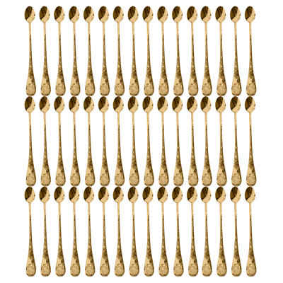 Venere Ice Tea Spoon - 48 Pieces - Gold
