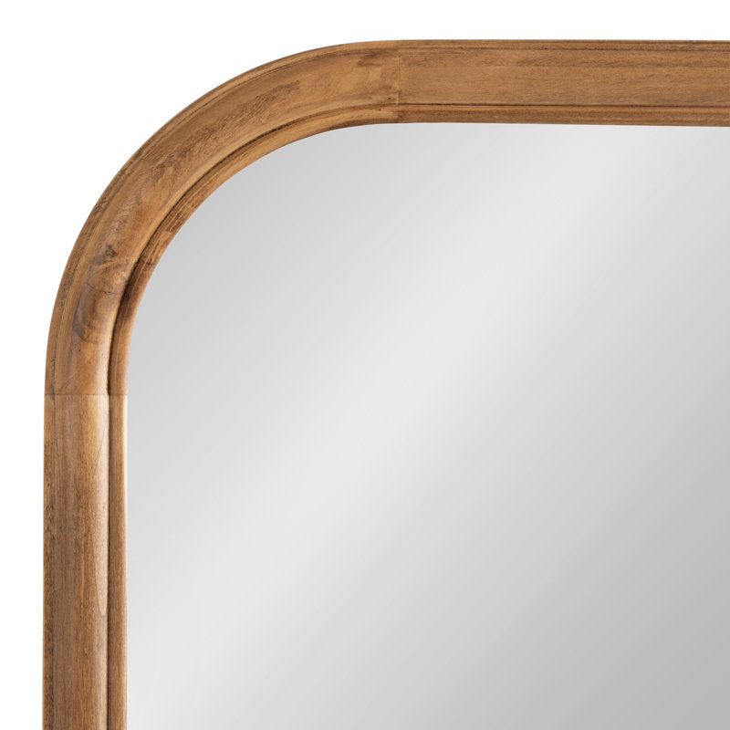 Miroir mural de salle de bain Brandis, 36 po x 24 po, Brun rustique, Arche