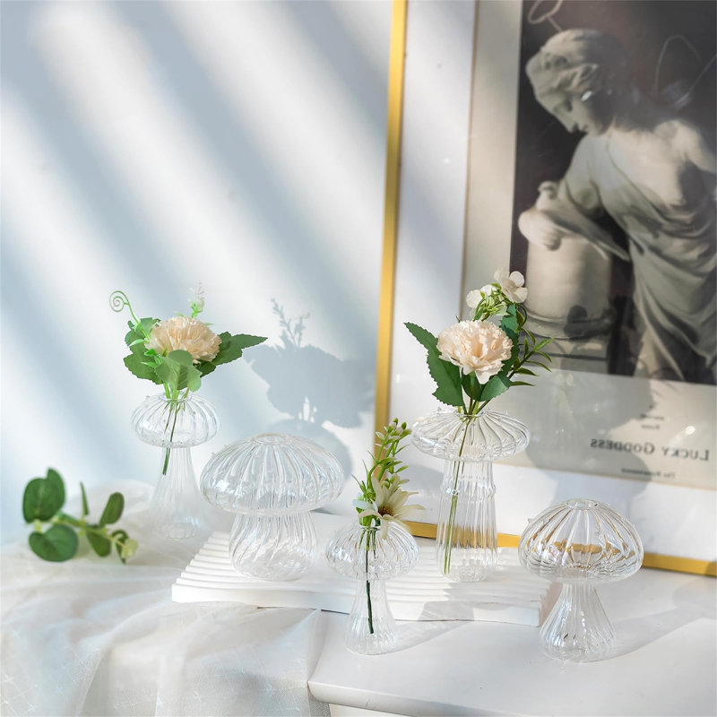 Dallana Glass Floor Vase, Clear