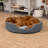 Two-Tone Fur & Suede Oval Pet Bed-68640058