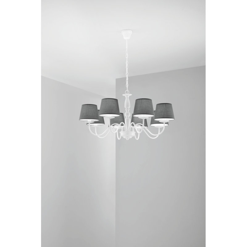 Tordis 8 - Light Shaded Chandelier