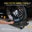 Set of 2 Car Wheel Dollies, 1134‑kg Total Weight Capacity, Heavy‑Duty Steel Vehicle Moving Dolly with 360° Swivel Casters and Anti‑Slip Secure Rails-1347057343