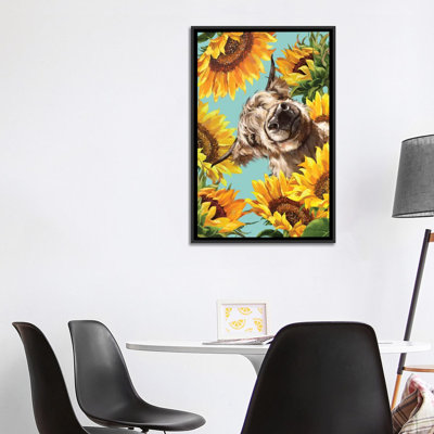 " Highland Cow With Sunflower " by Big Nose Work