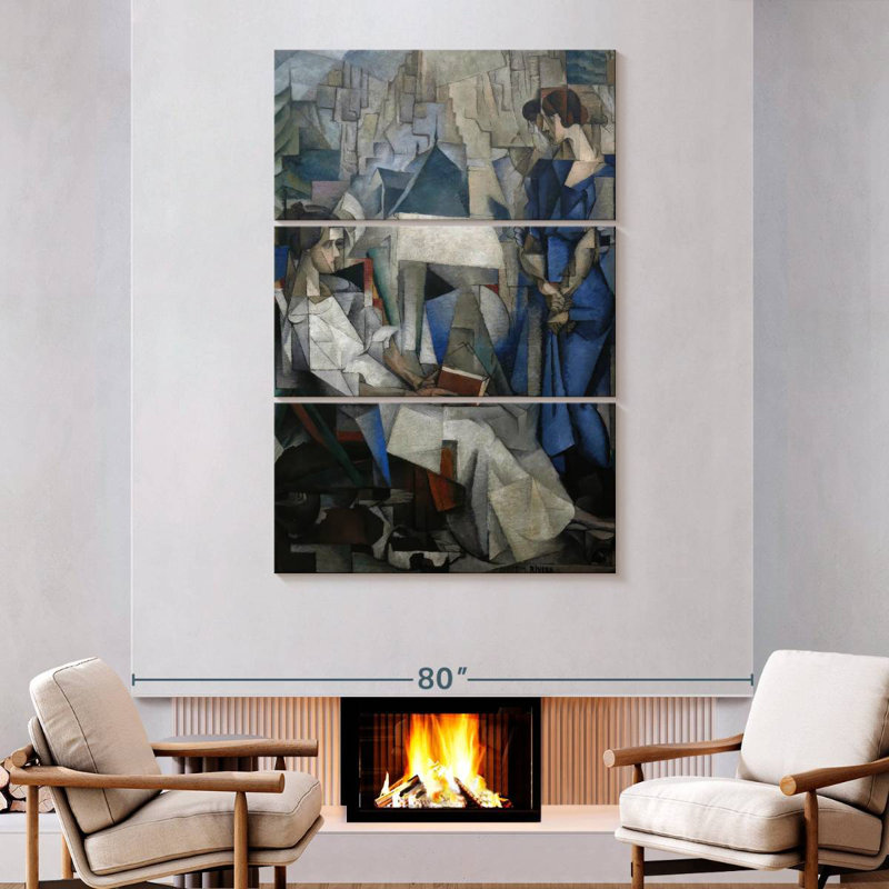 Portrait de deux femmes Avery, H 74 po x l 48 po