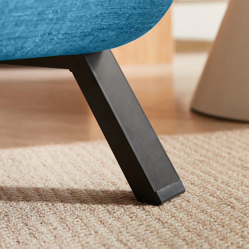 Fauteuil-lit pliant convertible avec dossier réglable à 5 positions, canapé-lit confortable pour les petits espaces, Bleu