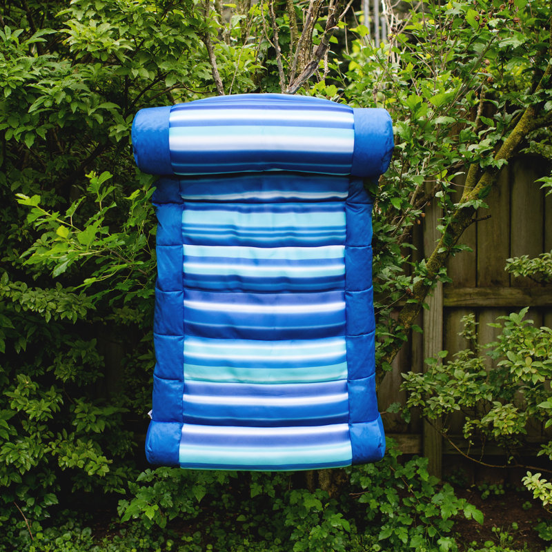 Big Joe Kona Lounger Pool Float, Light Blue, 9" H x 29" W x 50.5" W