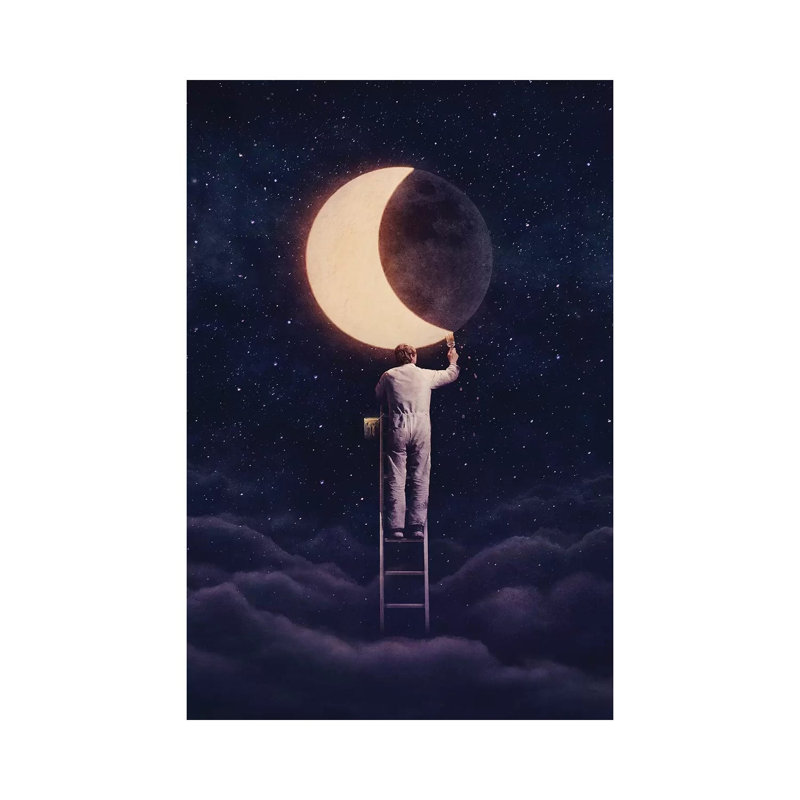 Carpe Noctem by Enkel Dika - No Frame Gallery-Wrapped Canvas Giclée on Canvas, 30.48cm H x 20.32cm W