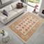 Tapis de couloir antidérapant en chenille multicolore beige et coloré-778176811
