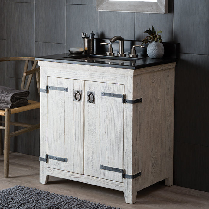 Americana 31" Whitewash Vanity Set