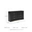 Commode double 6 tiroirs Amaaima
