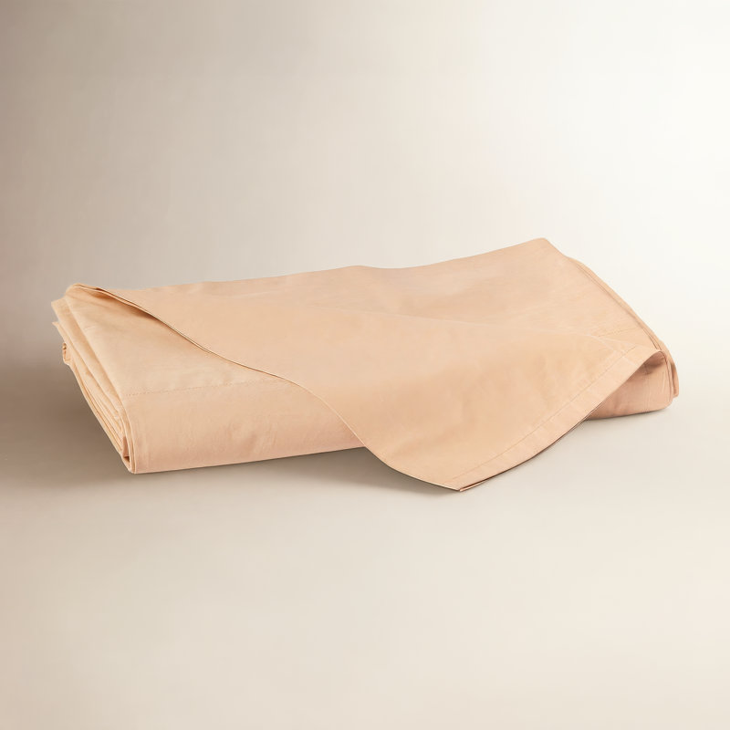 Percale Flat Sheet, King Flat Sheet, Natural
