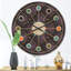 Motif matelassé - Horloge murale Mid-Century-63618738