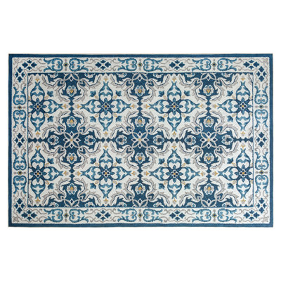 Oriental Machine Tufted Shag Area Rug