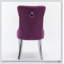 Fauteuil contemporain rembourré en velours de bois massif haut de gamme Collection-1837609572