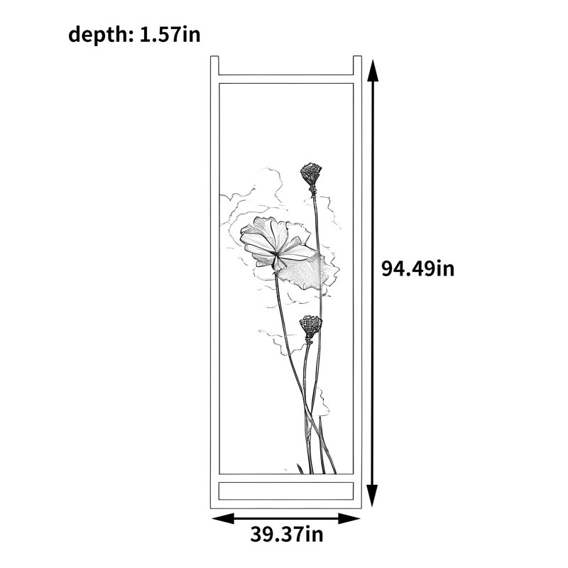 Ferguson, 94.49" H x 39.37" W x 1.57" D