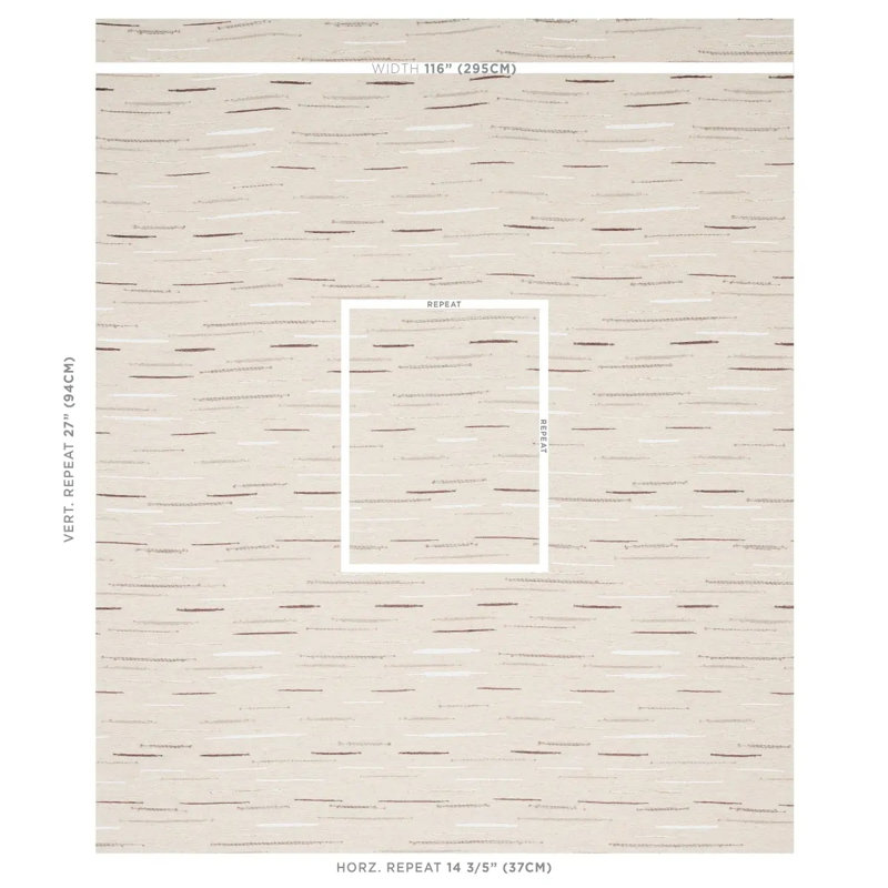 Leland Stripe Fabric, Natural/Blue