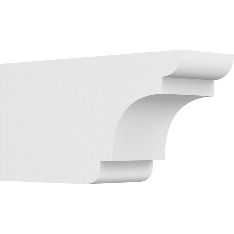 5"W x 8"H x 16"L Standard New Brighton Architectural Grade PVC Rafter Tail, 8"H x 5"W x 16"D
