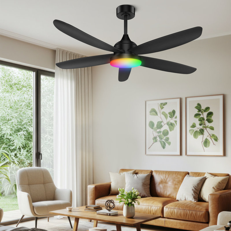 Ventilateur de plafond 42 po avec lumière DEL et télécommande
