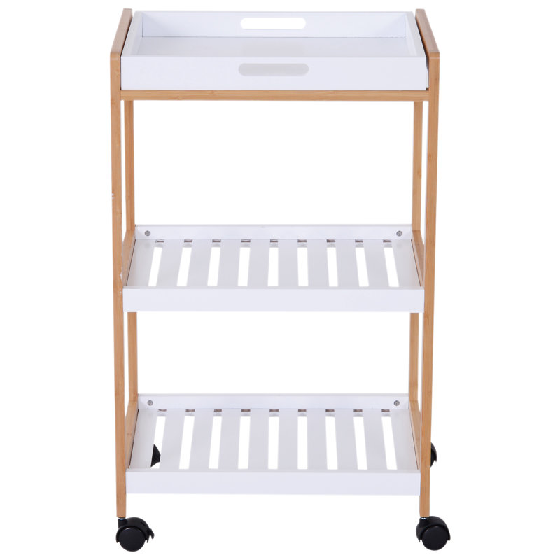 Solid Wood Bar Cart