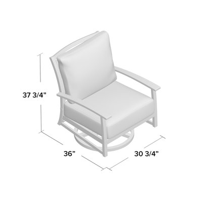Charleston Patio Lounge Chair with Cushions
