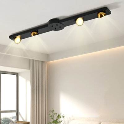 4 - Light  32.28" LED Dimmable Rotatable Flush Mount