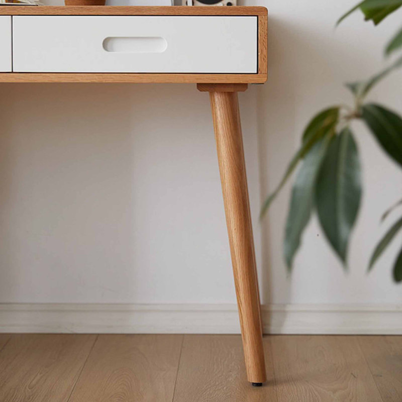 Bureau double de style européen, H 29,92 po x l 70,87 po x P 19,69 po