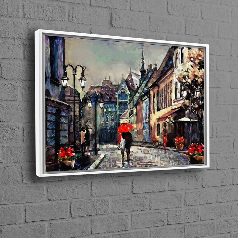 Print on Canvas, 80 cm H x 110 cm W, White, Framed Print without Mat