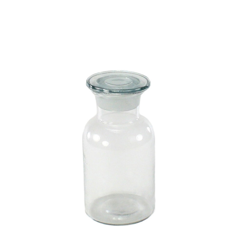 Pharmacy Jar with Stopper, 7" H x 3" W x 3" D