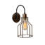 Lampe murale industrielle avec corps en métal, finition noire et rétro, 14,2 po x 9,8 po x 14,2 po | Douille E27 (40 W maximum) | Éclairage durable et élégant pour la maison et le bureau, classé IP20, parfait pour les décors modernes-31363078